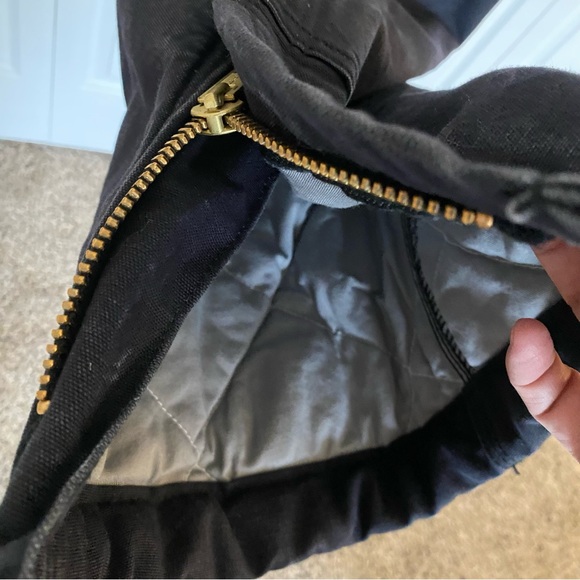 Carhartt FR Flame-Resistant Insulated Bib Overalls Black - Picture 8 of 13